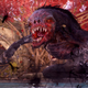 A great big monster springs from the water in Outriders.